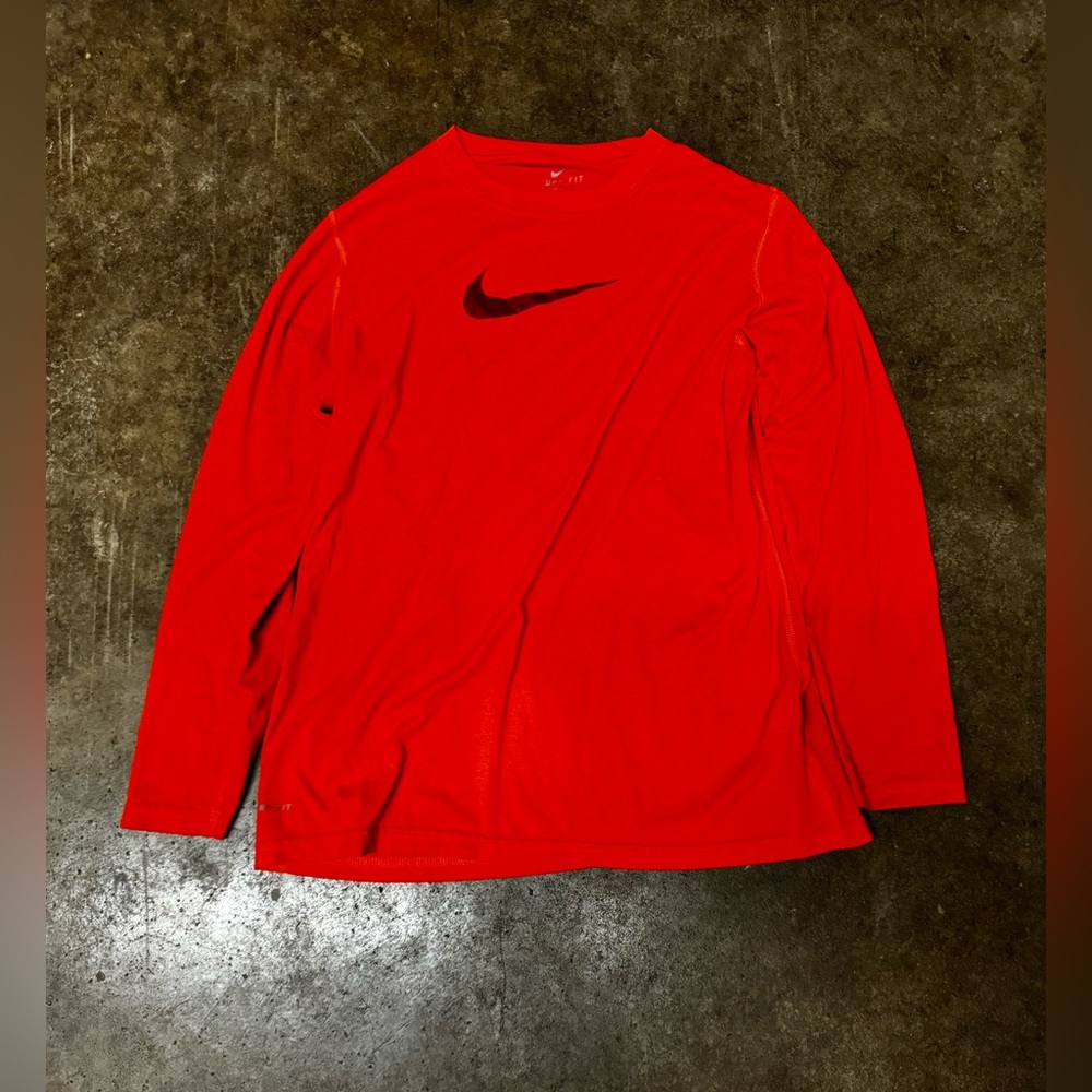 Nike long sleeve orange Dri Fit size XL boys